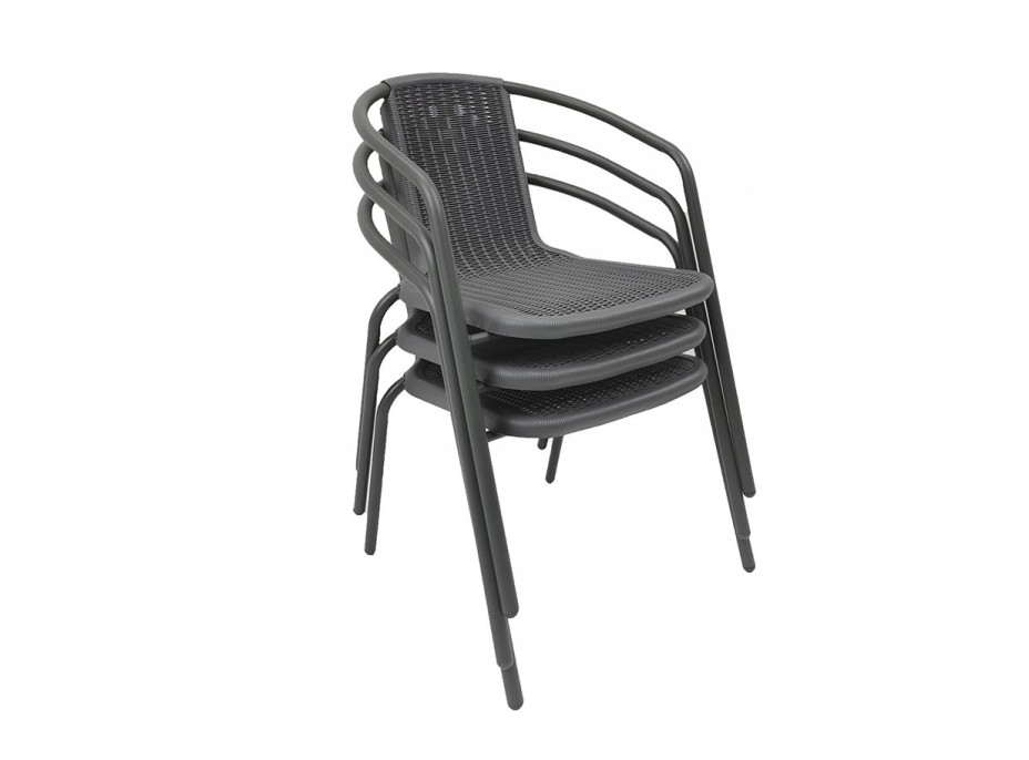 Záhradná stolička LORETTO - šedá