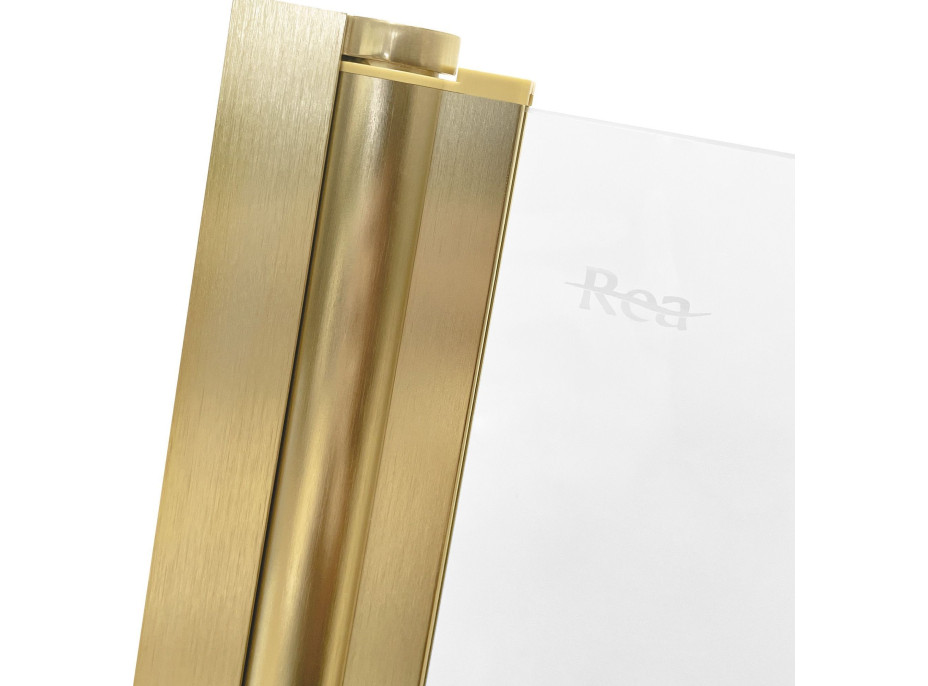 Vaňová zástena Rea AGAT 3 - 120x140 cm - brúsená zlatá
