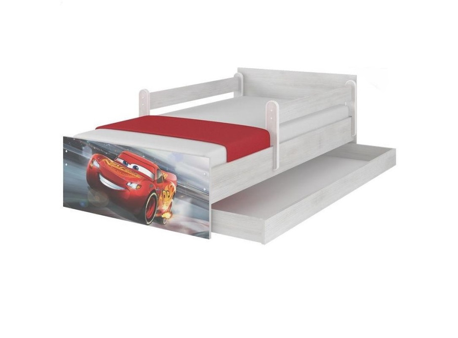 Detská posteľ MAX bez šuplíku Disney - AUTA 3 180x90 cm