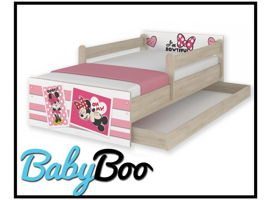 Detská posteľ MAX Disney - MINNIE II 180x90 cm - so zásuvkou