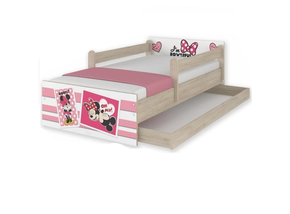 Detská posteľ MAX Disney - MINNIE II 180x90 cm - so zásuvkou