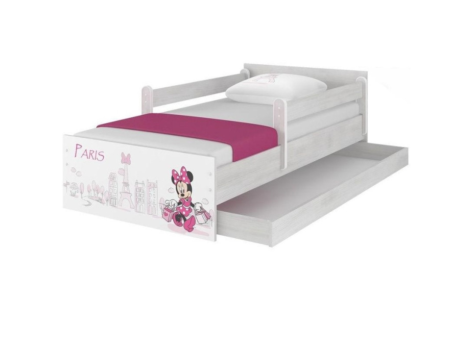 Detská posteľ MAX bez zásuvky Disney - MINNIE PARIS 160x80 cm