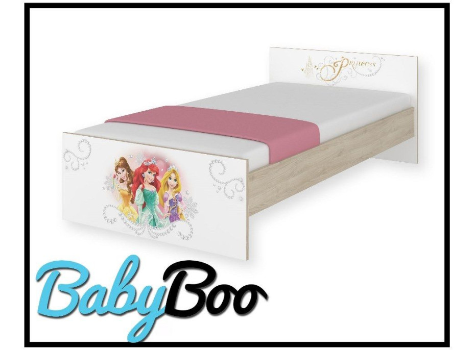 Detská posteľ MAX so zásuvkou Disney - PRINCEZNY 180x90 cm