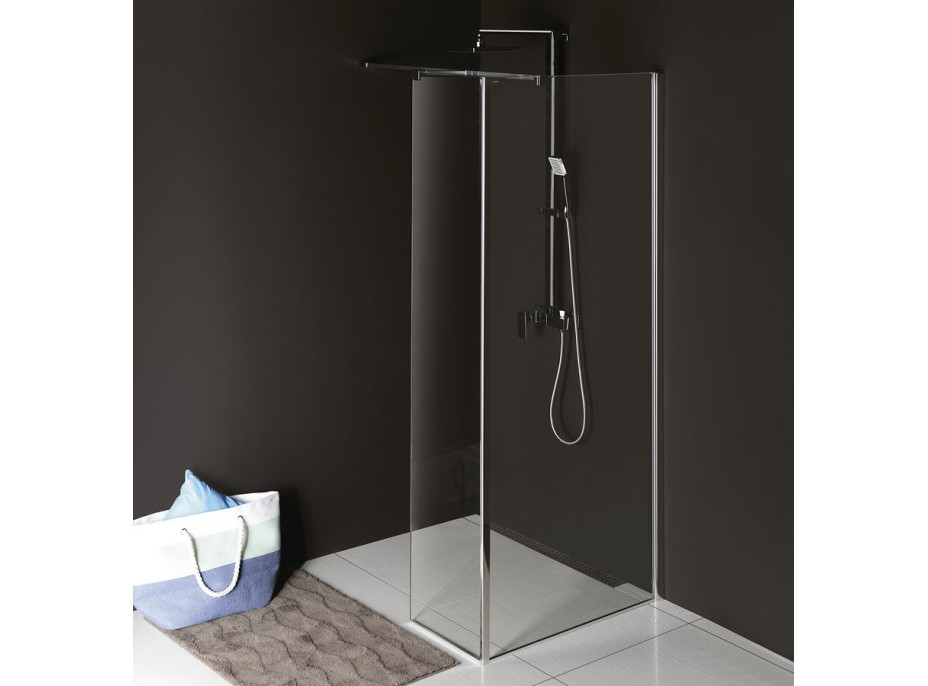 Polysan MODULAR SHOWER pevný panel na inštaláciu na stenu modulu MS2, 1200 mm, pravý MS2B-120R