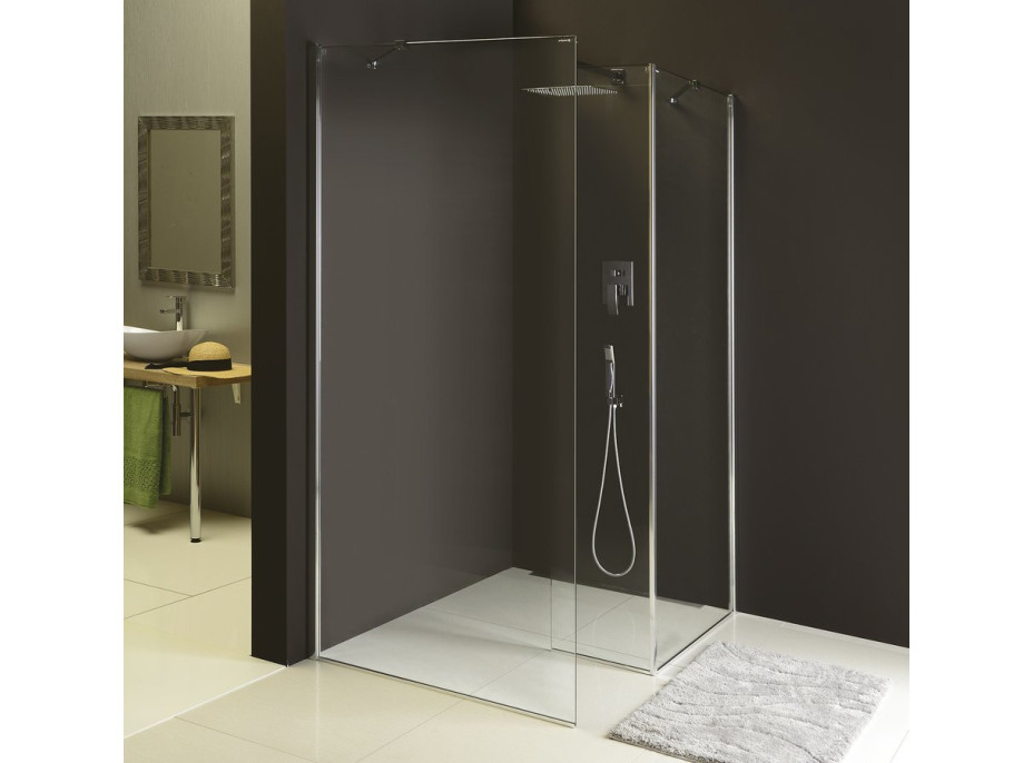 Polysan MODULAR SHOWER pevný panel na inštaláciu na stenu modulu MS2, 1000 mm, pravý MS2B-100R