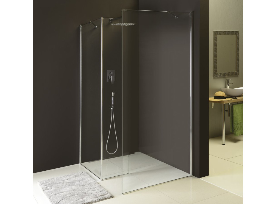 Polysan MODULAR SHOWER pevný panel na inštaláciu na stenu modulu MS2, 400 mm, ľavý MS2B-40L