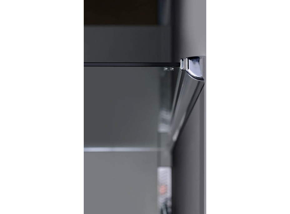 Polysan MODULAR SHOWER stena na inštaláciu na stenu, na pripojenie pevného panelu, 1000 mm MS2A-100