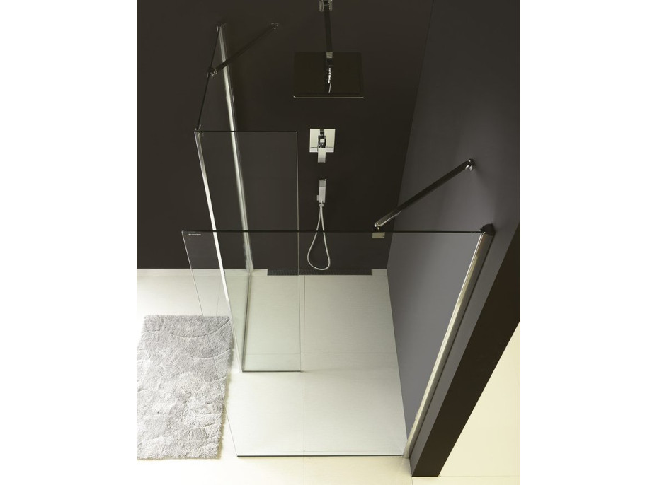 Polysan MODULAR SHOWER pevný panel na inštaláciu na stenu modulu MS2, 600 mm, ľavý MS2B-60L