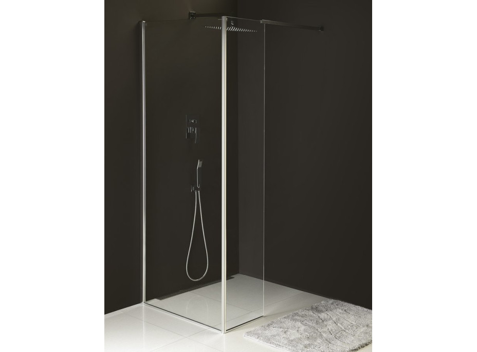 Polysan MODULAR SHOWER pevný panel na inštaláciu na stenu modulu MS2, 600 mm, ľavý MS2B-60L