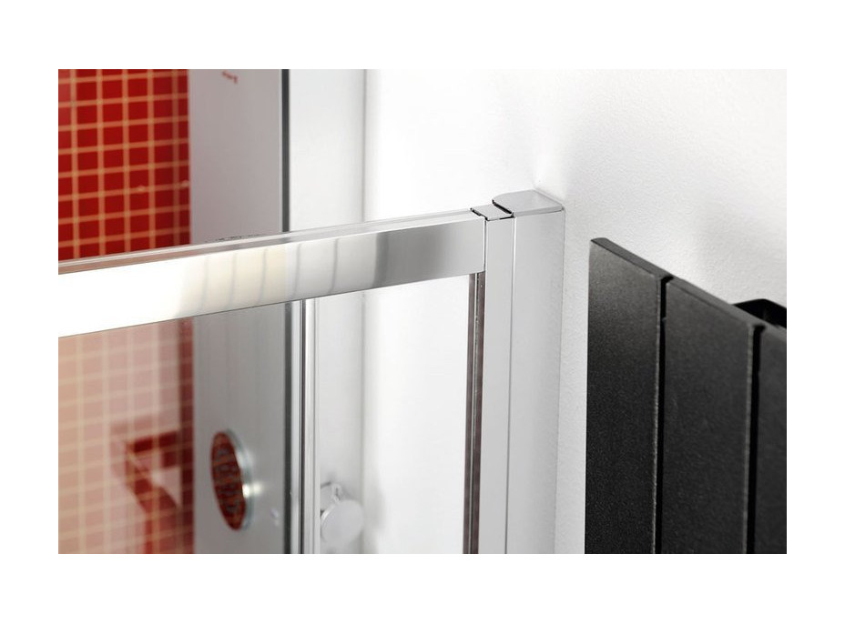 Polysan LUCIS LINE polkruhová sprchová zástena 900x900mm, číre sklo DL3615