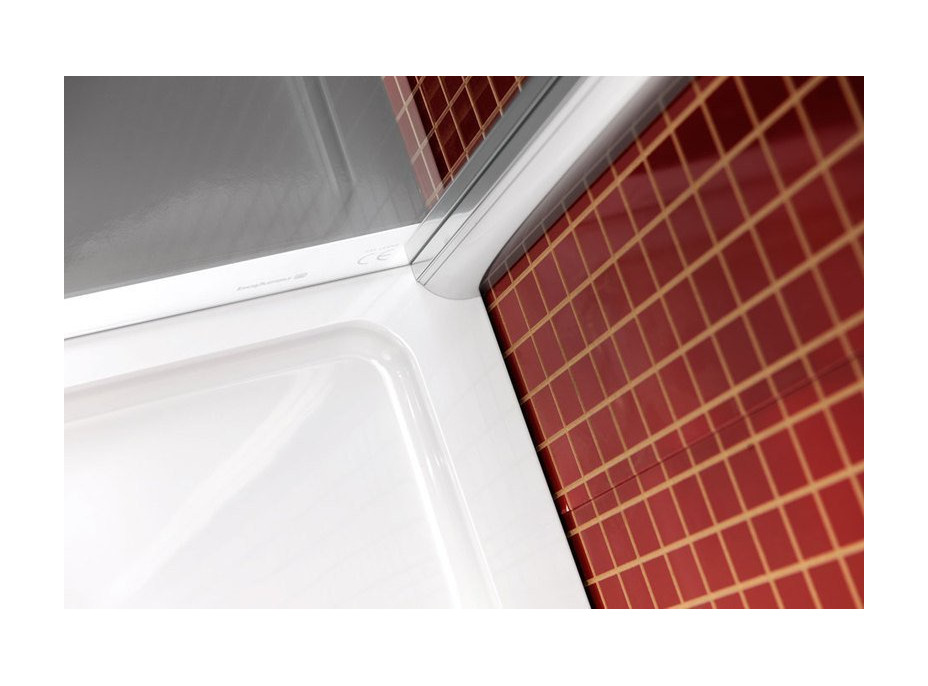 Polysan LUCIS LINE polkruhová sprchová zástena 900x900mm, číre sklo DL3615