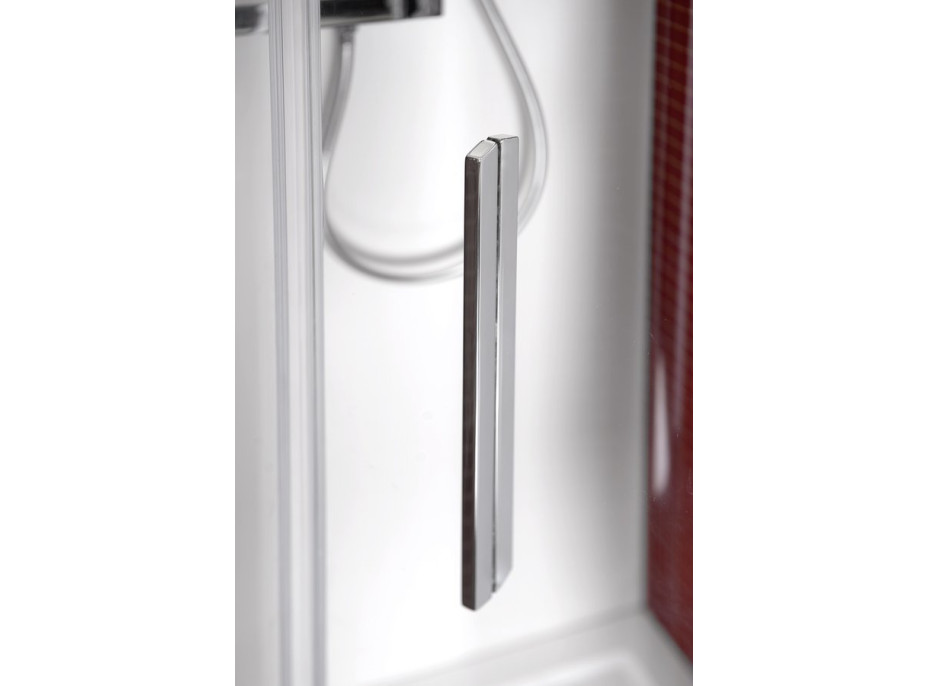 Polysan LUCIS LINE polkruhová sprchová zástena 900x900mm, číre sklo DL3615