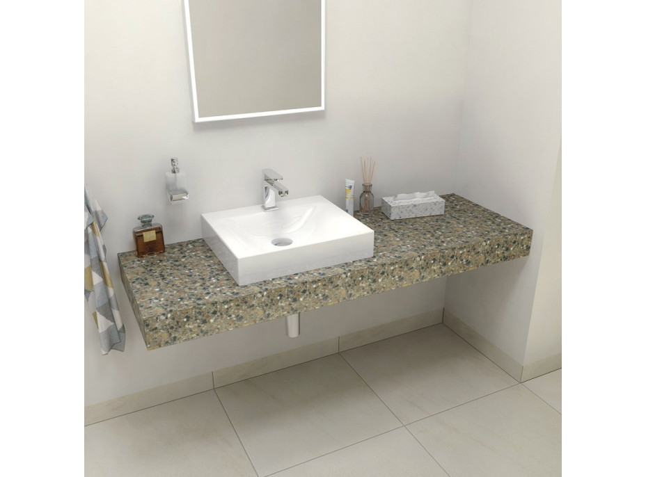 Sapho TAILOR rockstone doska 150x50 cm, prevedenie goliera L TR150L