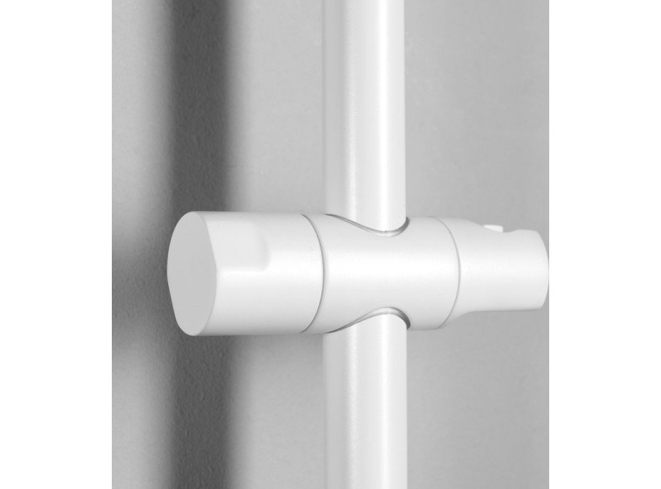 Sapho Sprchová tyč, posuvný držiak, guľatá, 700mm, biela mat SC014