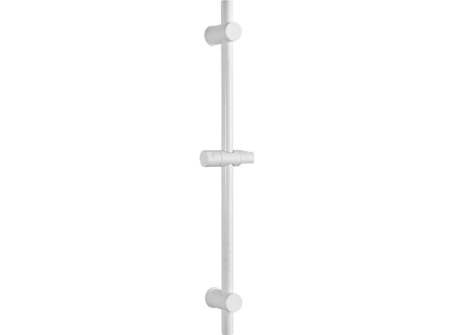 Sapho Sprchová tyč, posuvný držiak, guľatá, 700mm, biela mat SC014