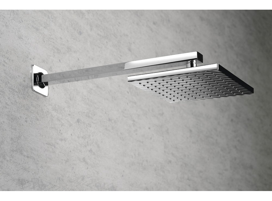 Aqualine Sprchové ramienko hranaté nízke, 404mm, chróm TQ043