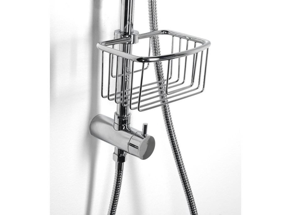 Sapho SMART drôtená polička na sprchovú tyč 18-25mm, chróm 76260