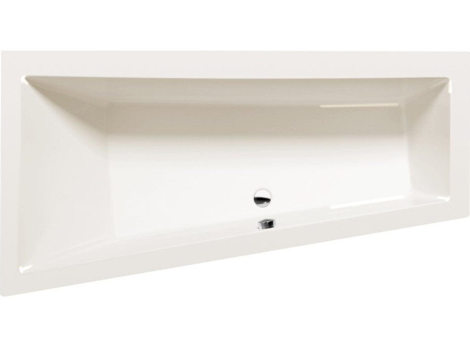 Polysan ANDRA L asymetrická vaňa 170x90x45cm, ivory 81111.40