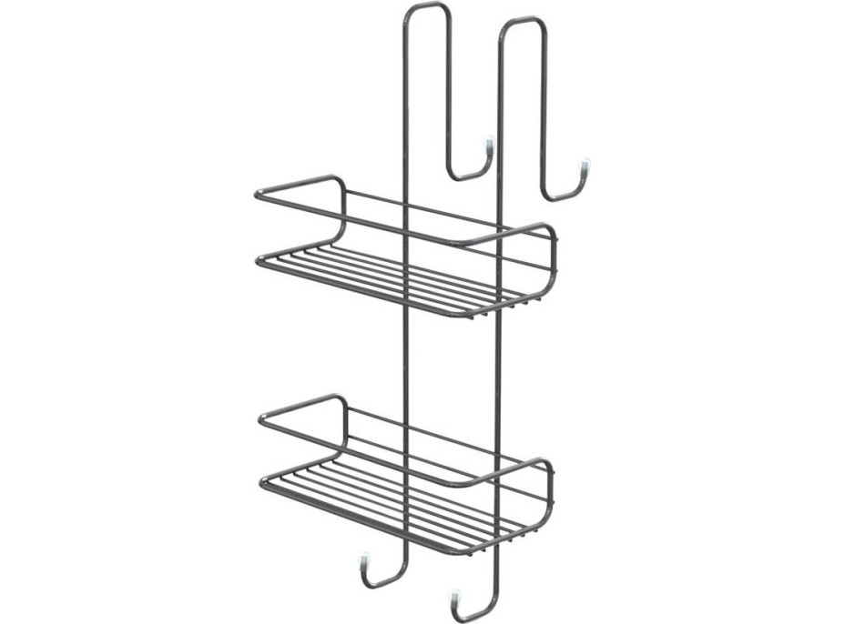 Gedy CHROM LINE polica do sprchy závesná, 240x490x220 mm, chróm 2485
