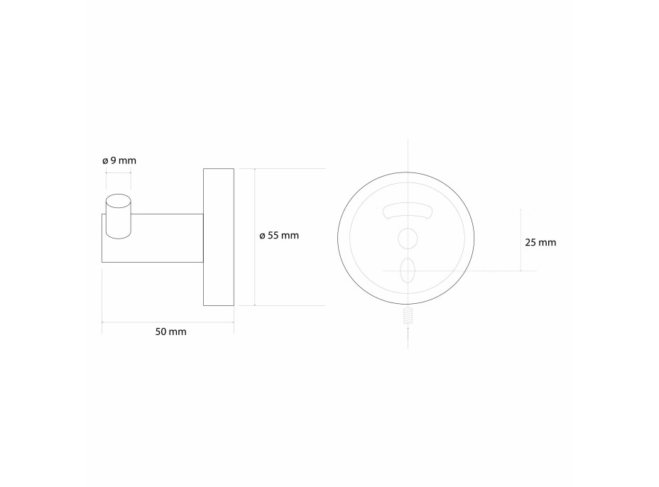 Sapho X-ROUND GOLD dvojháčik, zlato mat XR202GB