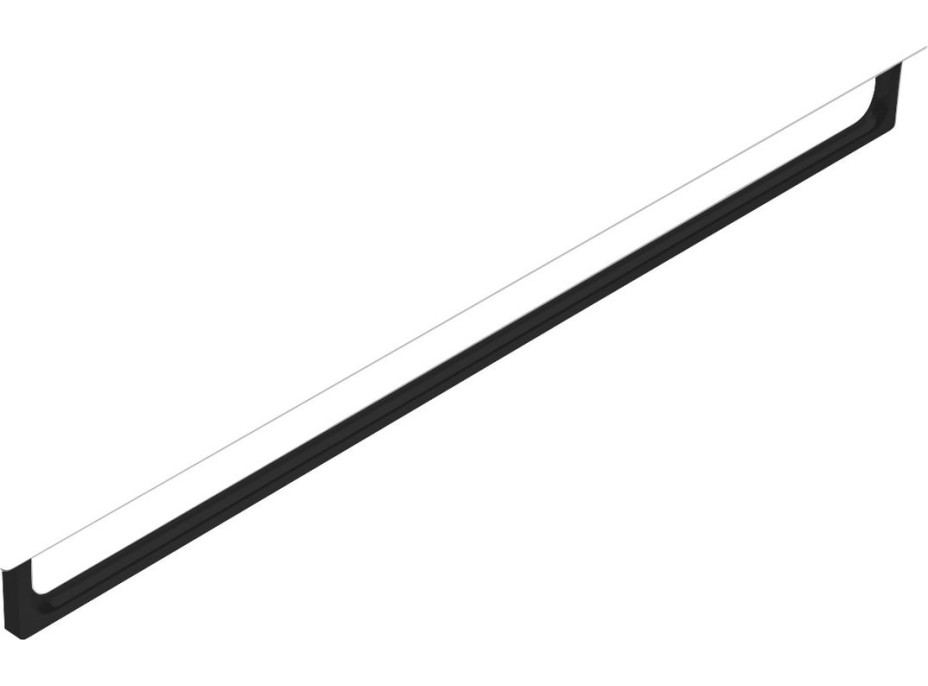 GSI NUBES čelný držiak uterákov 120cm, čierna PANB120N