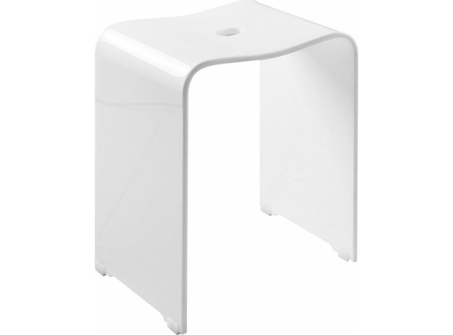 Ridder TRENDY kúpeľňová stolička 40x48x27,5cm, biela mat A211101