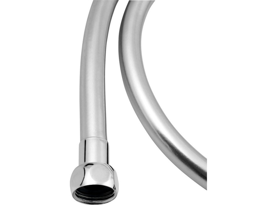 Sapho SOFTFLEX plastová sprchová hadica, 120cm, metalická strieborná/chróm 1208-10