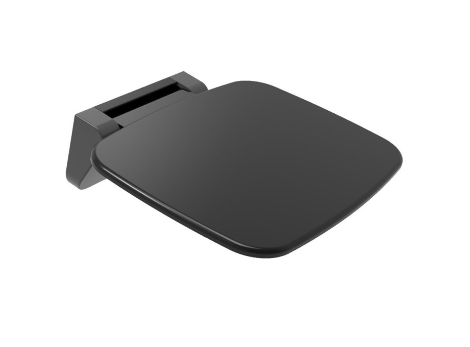 Polysan SAAP BLACK sklopné sedátko do sprchového kúta, 35x32, 8cm, čierna CW1220B Polysan SAAP BLACK sklopné sedátko do sprchového kúta, 35x32, 8cm, čierna CW1220B