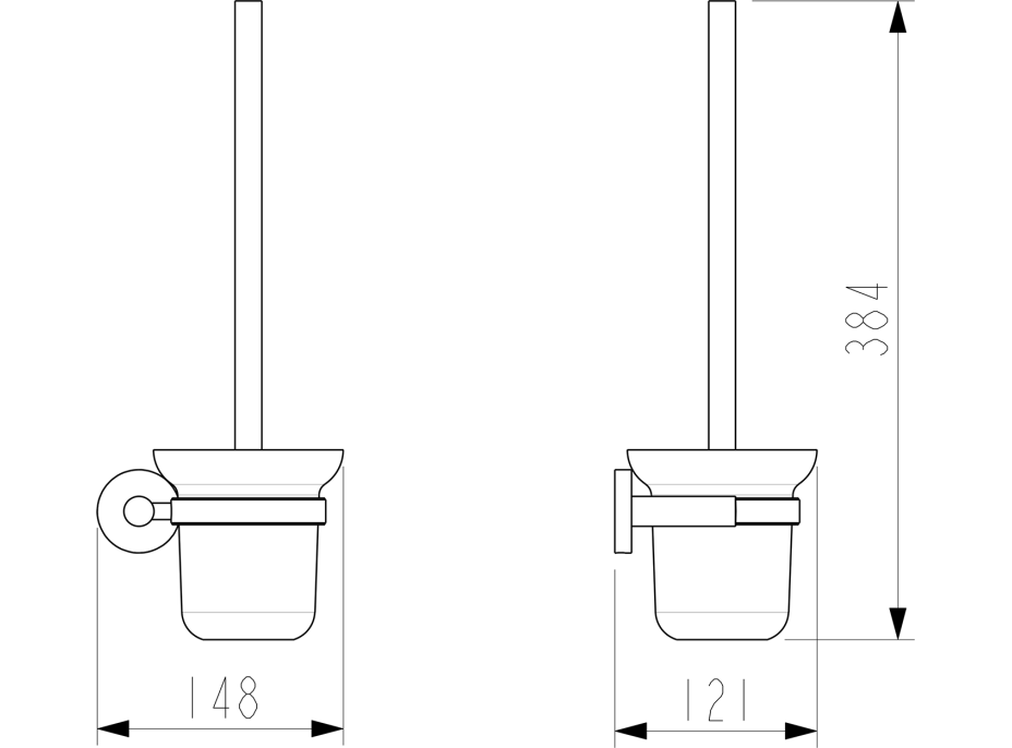 Sapho X-ROUND WC kefa závesná, mliečne sklo, chróm XR323