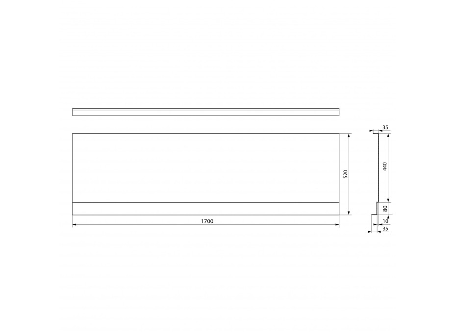 Polysan COUVERT NIKA panel čelný 170x52cm 72848