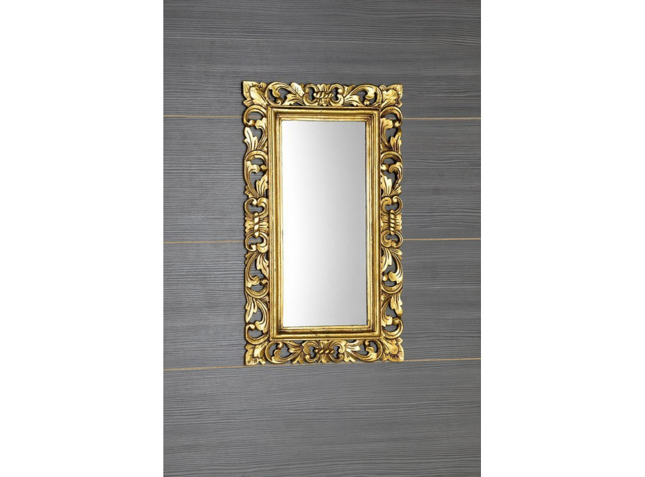 Sapho SAMBLUNG zrkadlo vo vyrezávanom ráme 40x70cm, zlatá IN110