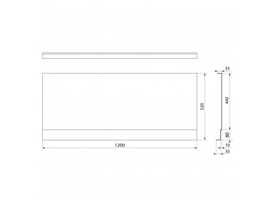 Polysan COUVERT NIKA panel čelný 120x52cm 72853