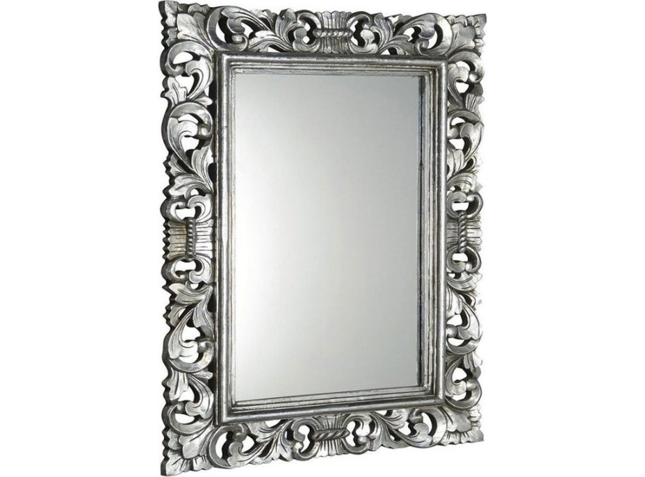 Sapho SCULE zrkadlo vo vyrezávanom ráme 70x100cm, strieborná IN156