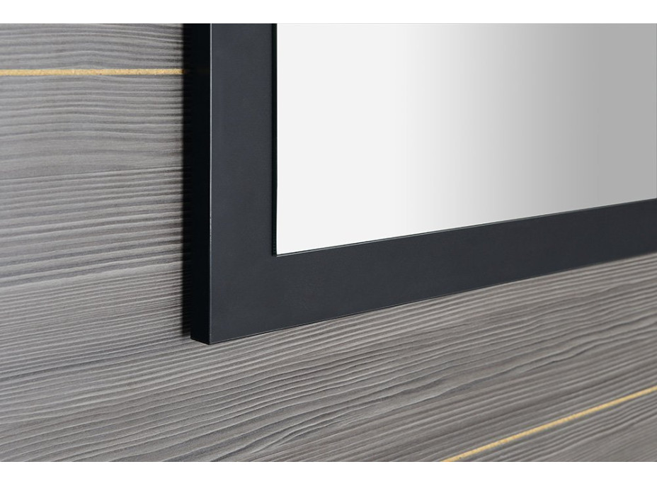 Sapho TREOS zrkadlo v ráme 750x500mm, čierna mat TS750-3535