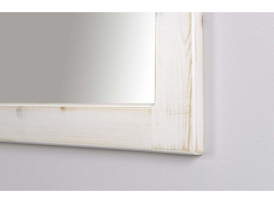 Sapho RETRO zrkadlo v drevenom ráme 890x1150mm, starobiela 1687