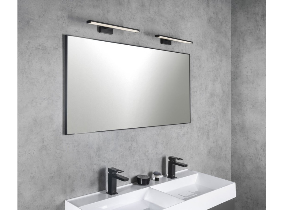 Sapho CHICAGO LED svietidlo, 400x120x40mm, 8W, 230V, plast, čierna mat AU468