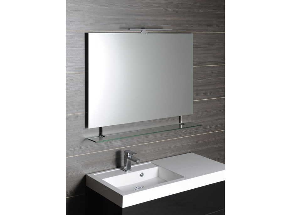 Sapho WEGA zrkadlo s policou 1000x800mm 60092