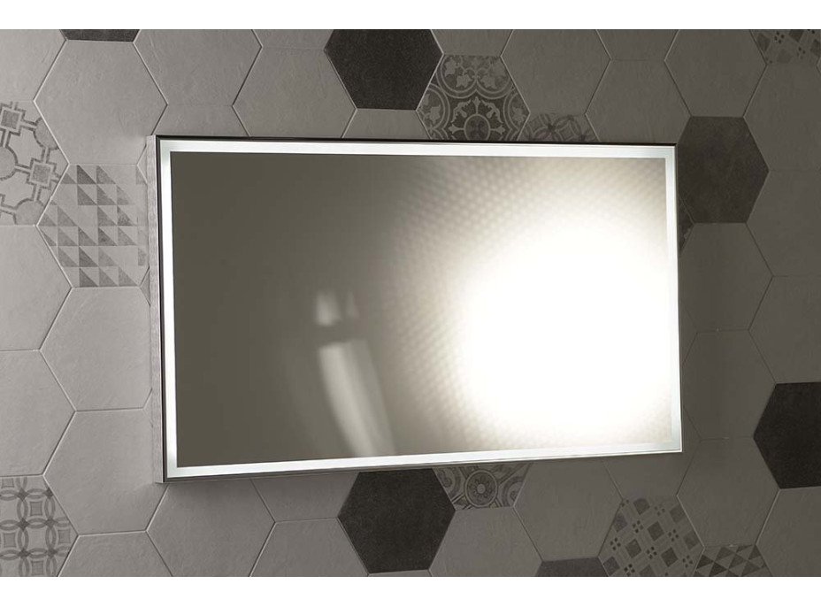 Sapho LUMINAR zrkadlo s LED osvetlením v ráme 900x500mm, chróm NL559