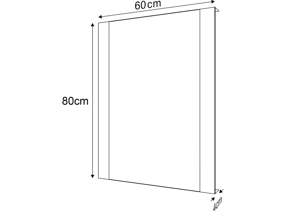 Sapho DURANGO zrkadlo s LED osvetlením 600x800mm, senzor DG060