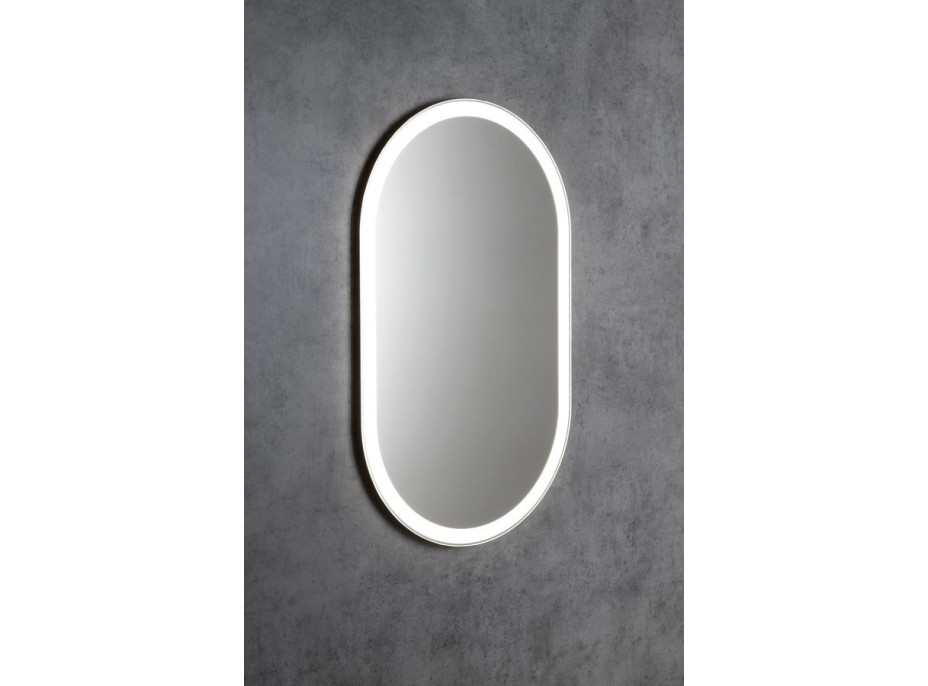 Sapho PARGA oválne zrkadlo s LED osvetlením 60x100cm PG600