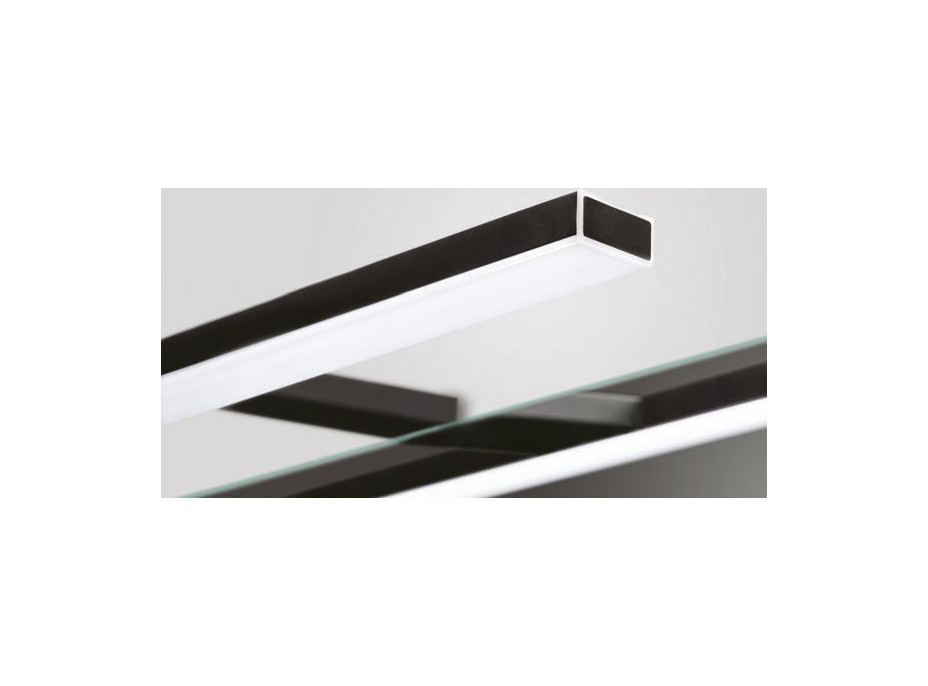 Sapho ESTHER 2 LED svietidlo, 8 W, 500x14x107 mm, čierna E27586CI
