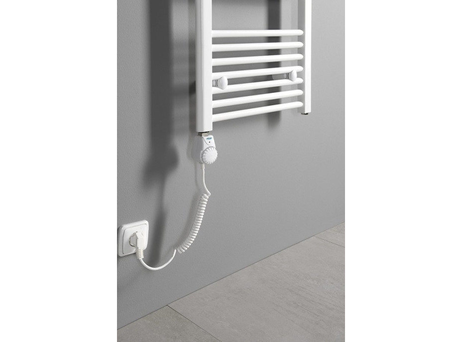 Aqualine Elektrická vykurovacia tyč s integrovaným termostatom 300W, biela TS-300B