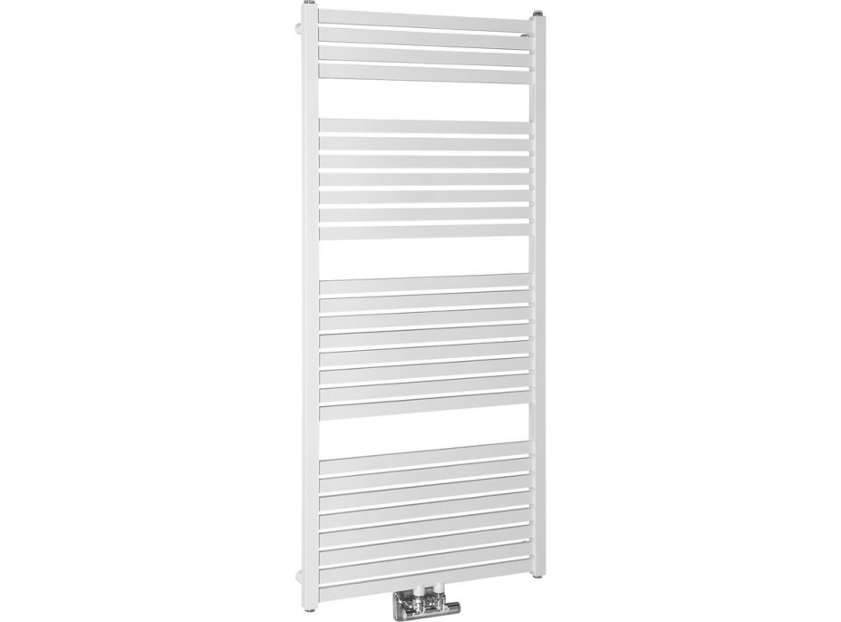 Aqualine TONDI vykurovacie teleso rovné 600x1330 mm, stredové pripojenie, biela DT480T