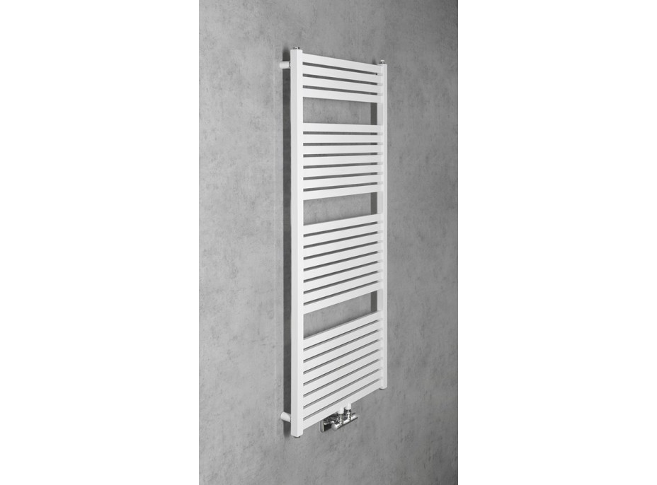 Aqualine TONDI vykurovacie teleso rovné 600x1330 mm, stredové pripojenie, biela DT480T