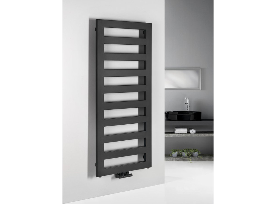 Sapho BLOCK vykurovacie teleso 500x1465 mm, čierna mat IR185