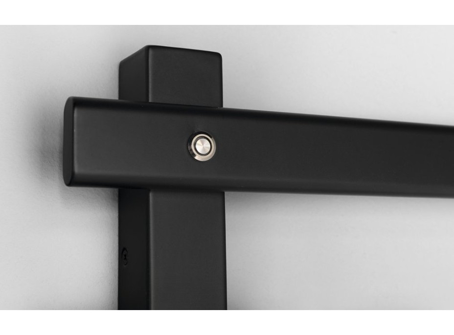 Sapho ELCOR elektrický sušiak uterákov 480x920x50 mm, 128 W, čierna mat EB460