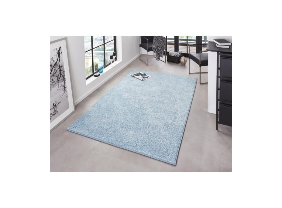 Kusový koberec Pure - modrý