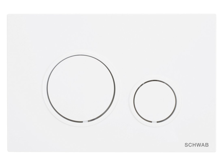 SCHWAB SCHWAB VELA ovládacie tlačidlo, 247x165 mm, biela mat P47-0131-0400