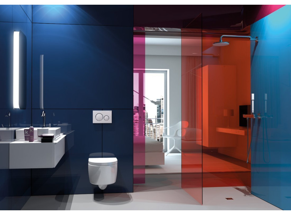 Geberit GEBERIT SIGMA20 ovládacie tlačidlo, biela lesk/chróm 115.882.KJ.1
