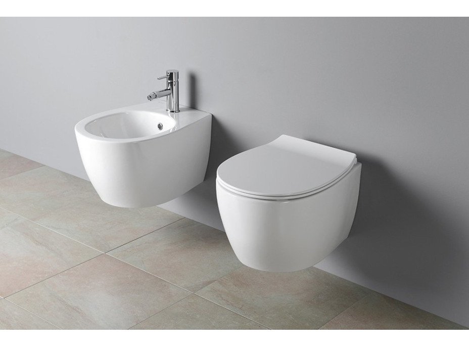 Isvea SENTIMENTI bidet závesný, 36x51cm, biela 10AR41010SV